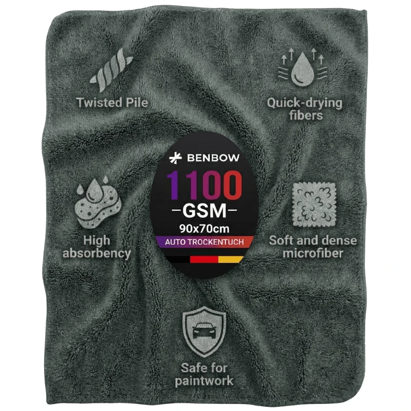 Benbow Ręcznik do Osuszania 90×70 cm — Twisted Pile 1100gsm