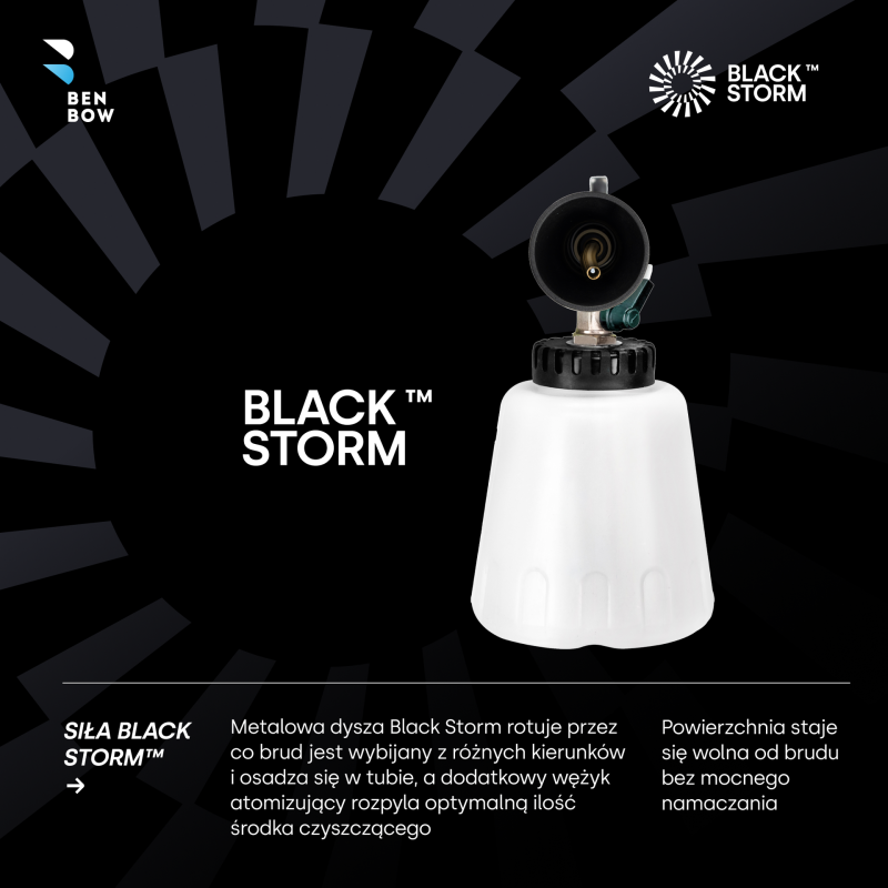 BenBow 104 Black Storm pistolet czyszczący do wnętrza auta