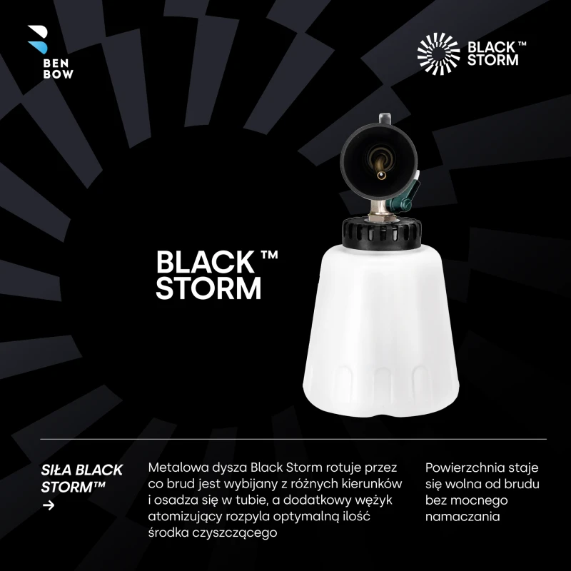 BenBow 104 Black Storm pistolet czyszczący do wnętrza auta
