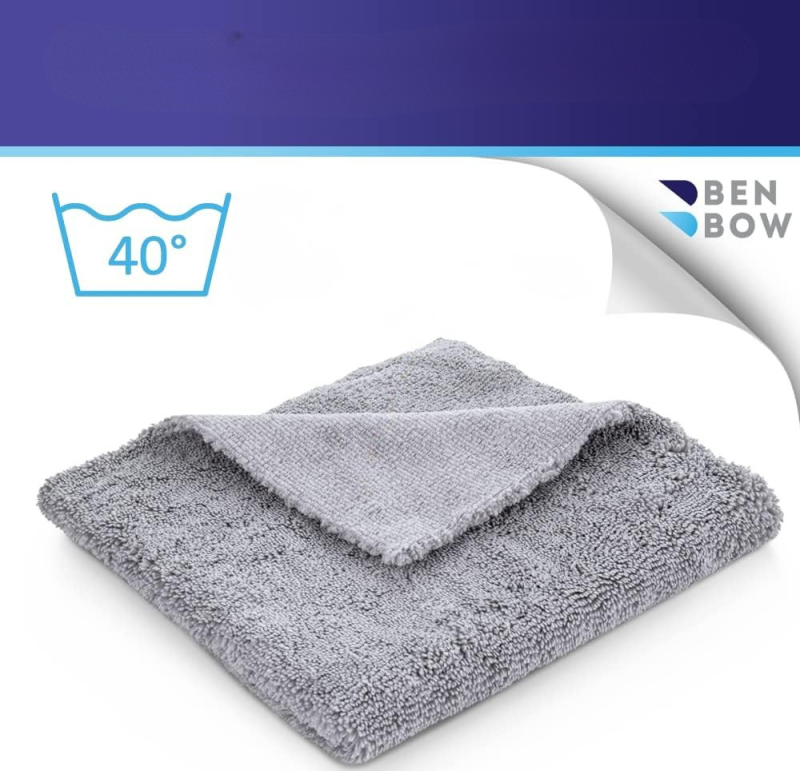 Benbow 027 — mikrofibra bezszwowa 40×40 cm, szara 360 GSM