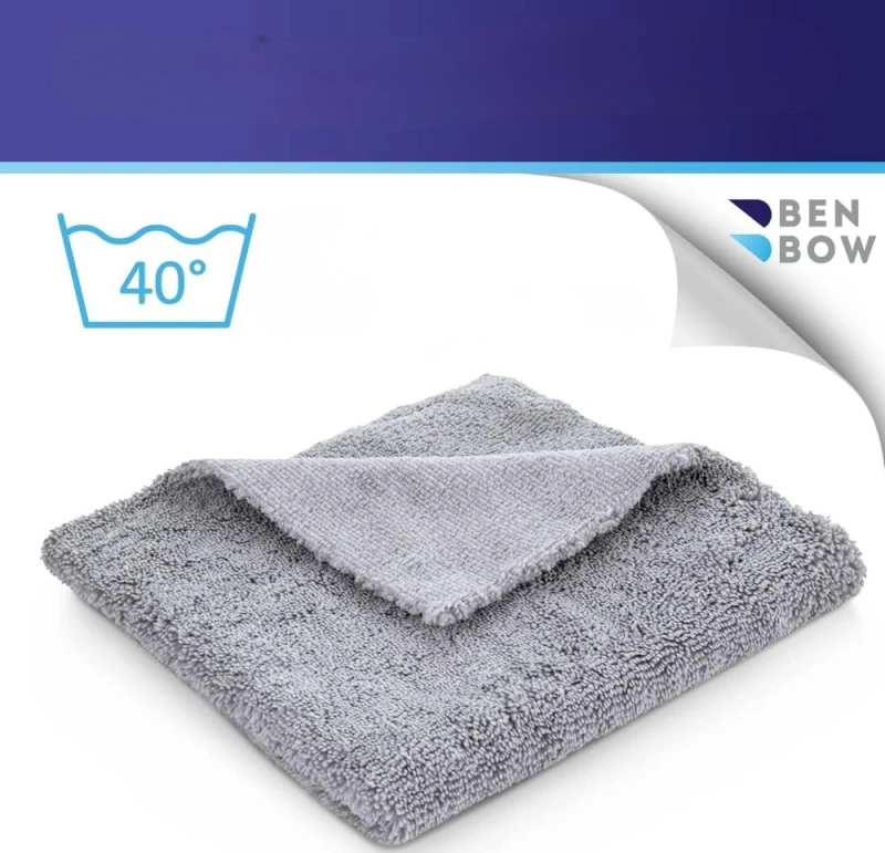 Benbow 027 — mikrofibra bezszwowa 40×40 cm, szara 360 GSM