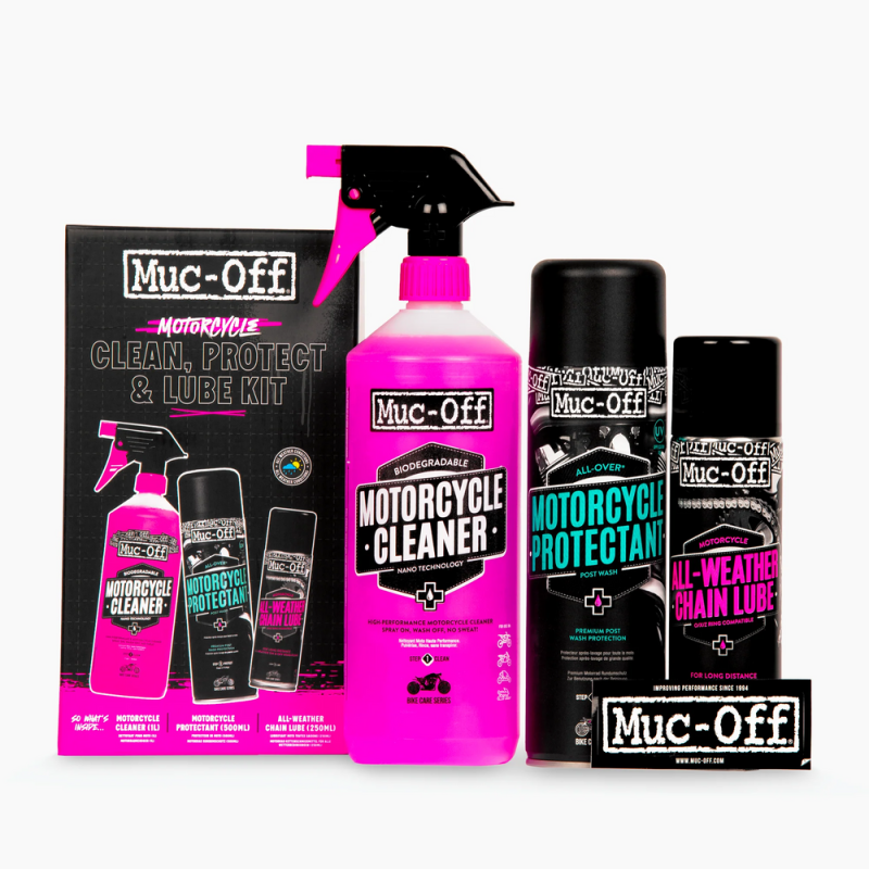 Muc-Off 21382 Motorcycle Clean Protect Lube Kit V2 - Zestaw do motocykla