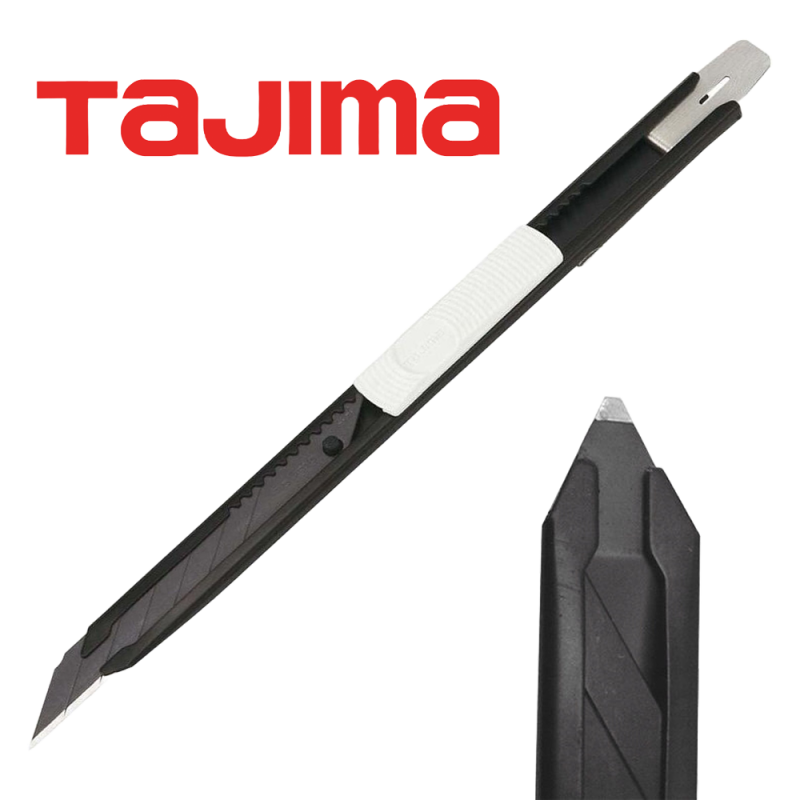 Nóż Tajima 9 mm czarno-biały z łamanym ostrzem – PPF/modelarstwo