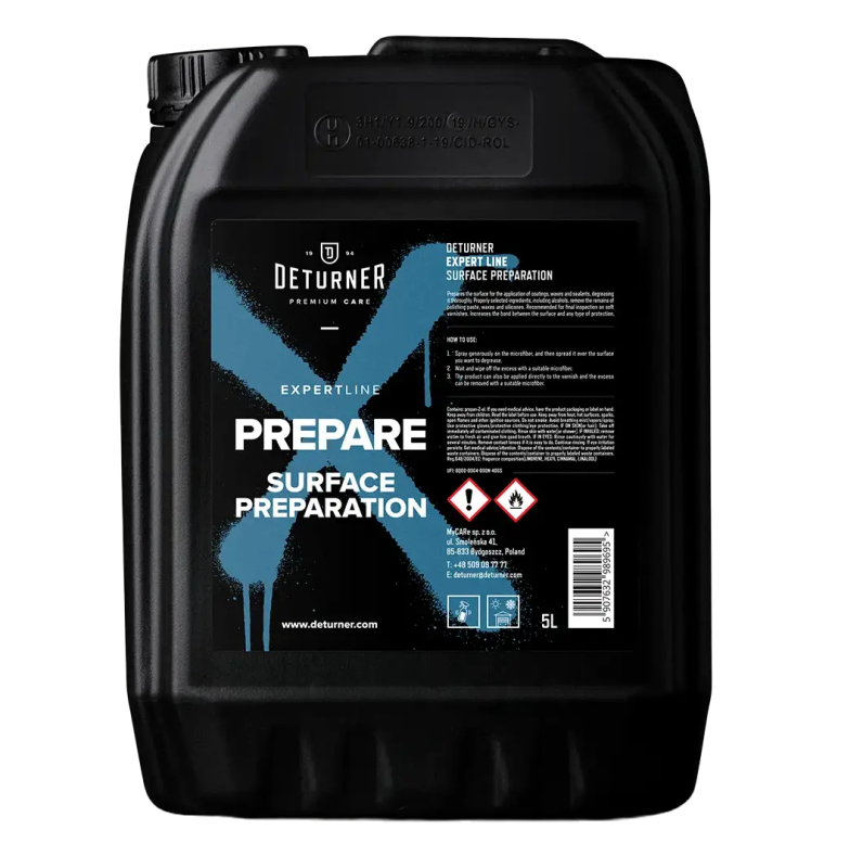 Deturner PREPARE 5L odtłuszczacz lakieru pod powłoki