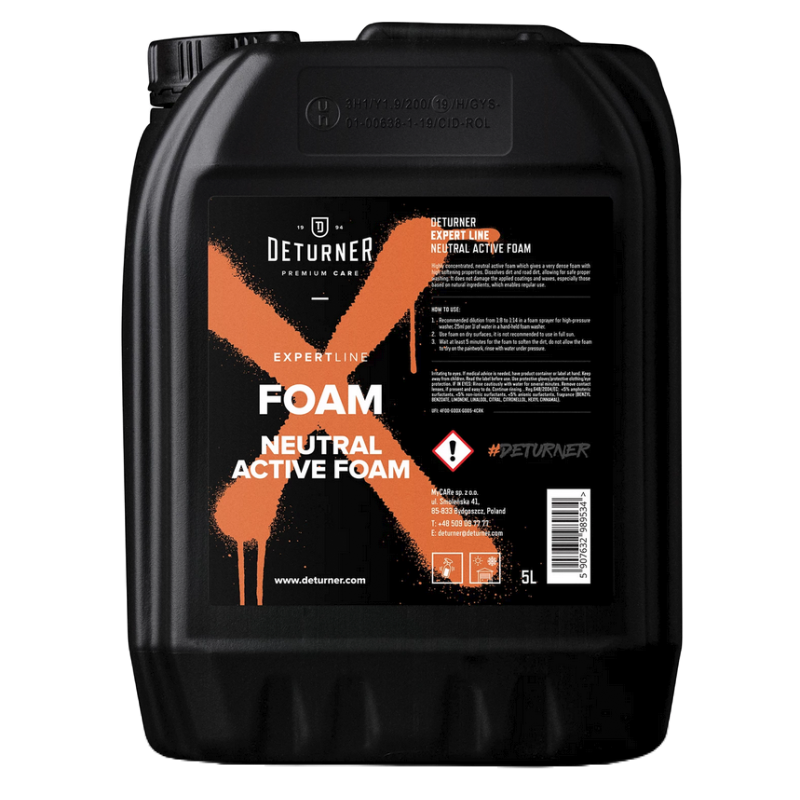 Deturner Foam 5L – Neutralna Piana Aktywna Wysoce Skoncentrowana