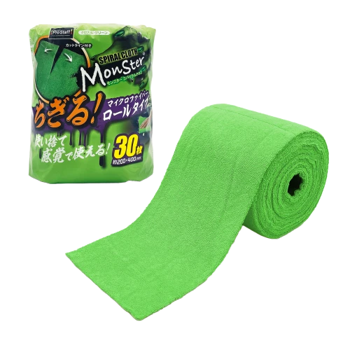 Prostaff Microfiber Cloth Green Color Monster – Mikrofibra na Rolce 30 Szt