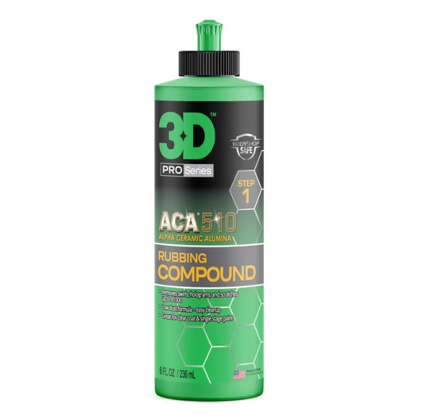 3D Car Care ACA 510 Rubbing Compound 237ml – Mocno Ścierna Pasta