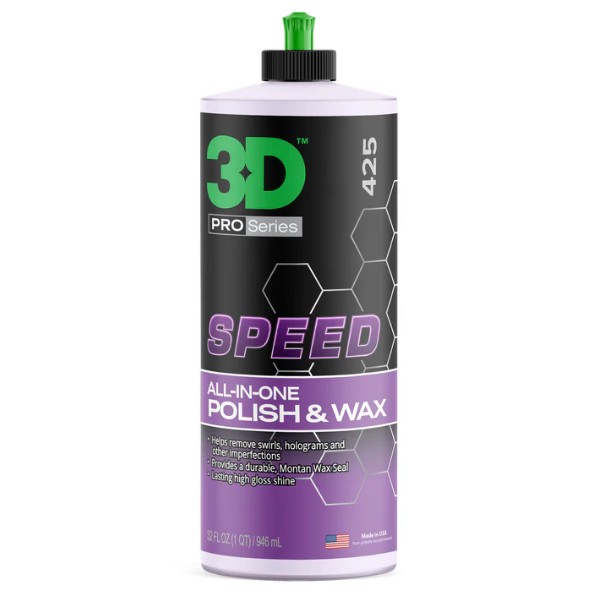 3D Car Care Speed All In One 946ml – pasta polerska 3w1 korekta i ochrona