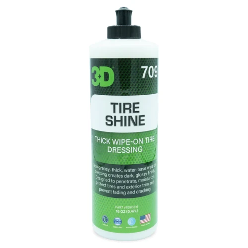 3D Car Care Tyre Shine 473ml – Żelowy Dressing do Opon Połysk