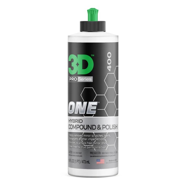 3D Car Care One Hybrid Compound & Polish 473ml