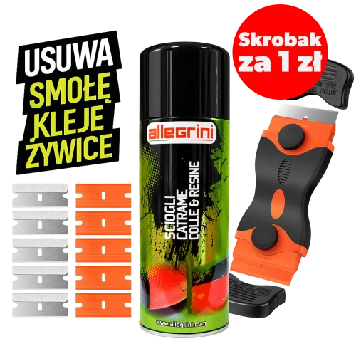 Allegrini Zestaw do usuwania naklejek kleju, żywicy, smoły (promocja)
