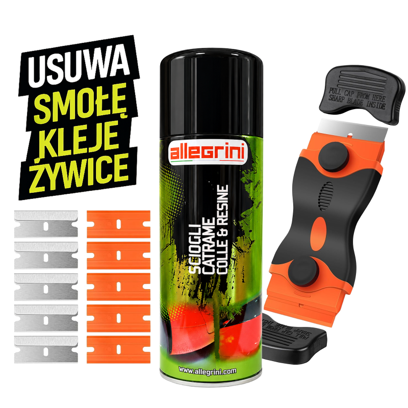 Allegrini Zestaw do usuwania naklejek kleju, żywicy, smoły (promocja)
