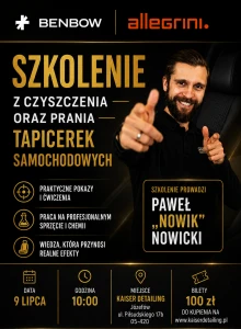 Szkolenie z czyszczenia i prania tapicerki z MX Nowicki & BenBow & Allegrini