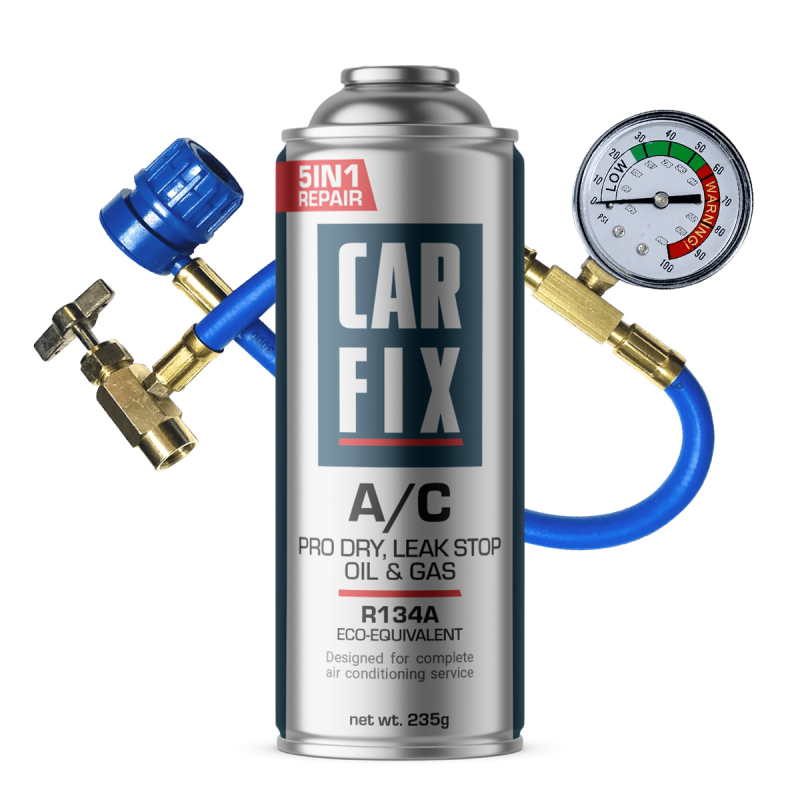 CarFix 5w1 Gaz Do Nabijania Klimatyzacji R134a + Przewód z manometrem