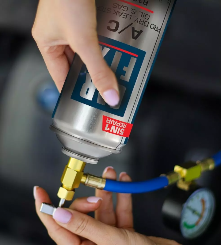 CarFix 5w1 Gaz Do Nabijania Klimatyzacji R134a + Przewód z manometrem