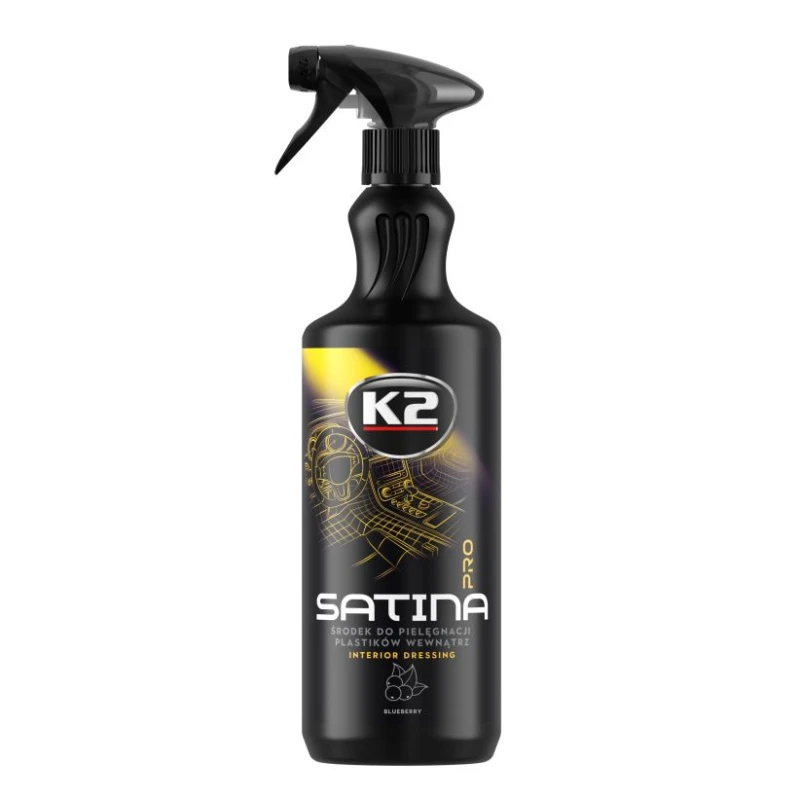 K2 Satina PRO Blueberry 1L – Dressing do Plastików i Gumy