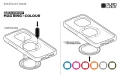 Quad Lock MAG Ring V2 Niebieski — wymienny magnetyczny pierścień