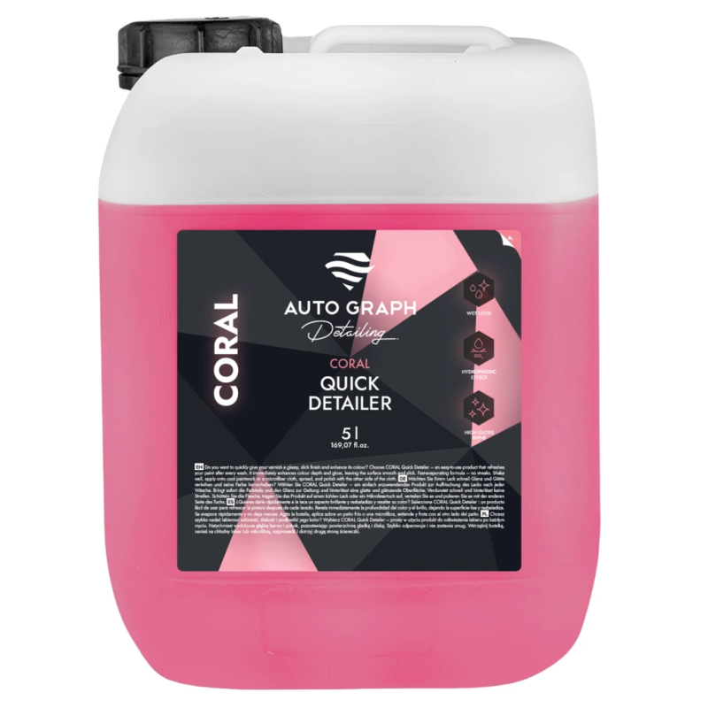 Auto Graph CORAL Quick Detailer 5L do lakieru połysk i hydrofobowość