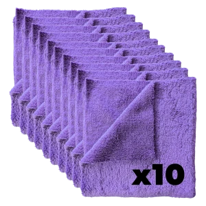 Kaiser DUO Fioletowa Blaze mikrofibra 40x40 bezszwowa ultra miękka 10szt