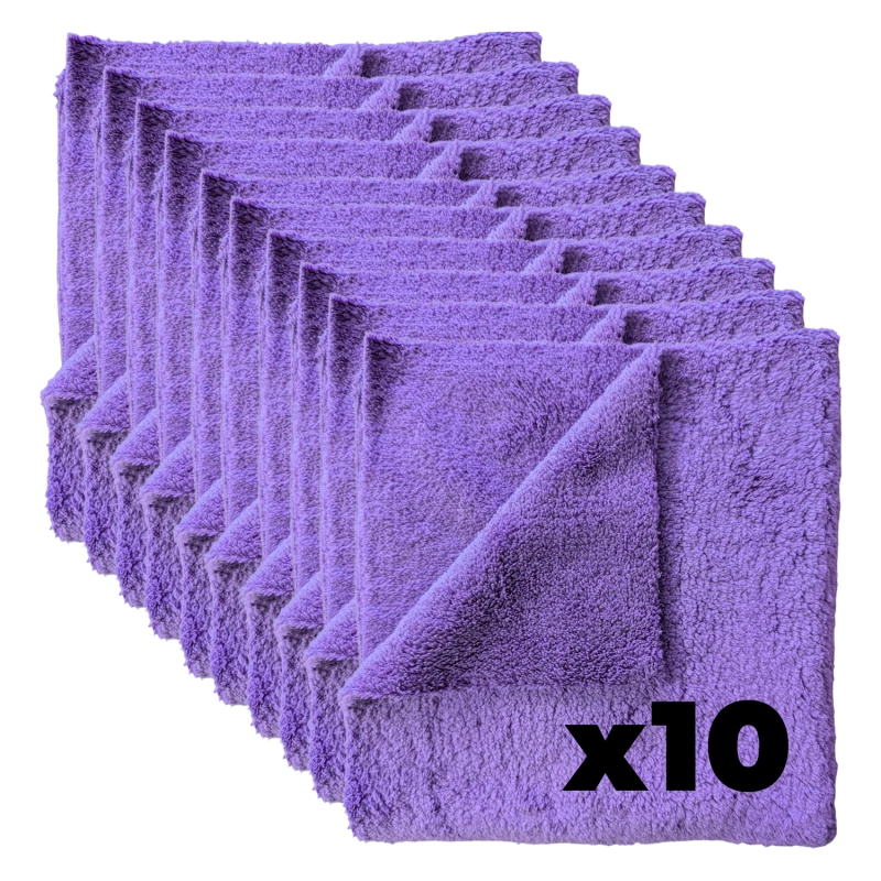 Kaiser DUO Fioletowa Blaze mikrofibra 40x40 bezszwowa ultra miękka 10szt