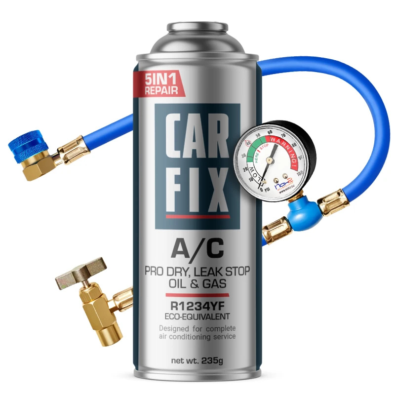 CarFix A/C zamiennik R1234YF PRO 5w1 400ml  wąż  adapter - klimatyzacja