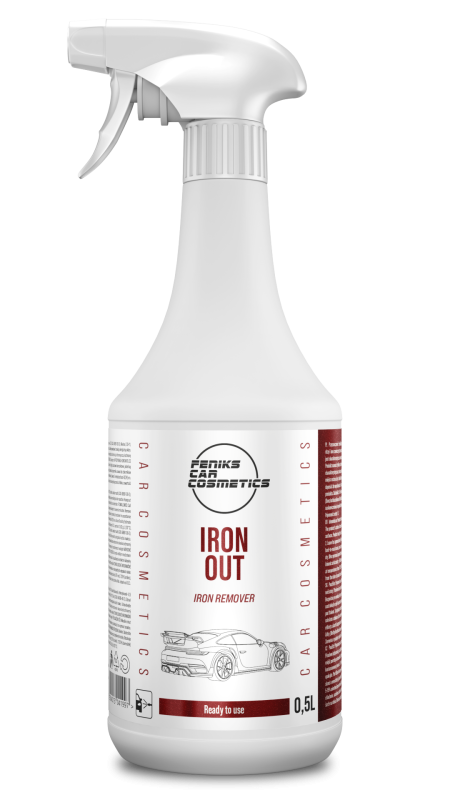 Feniks Iron Out 500ml - deironizer do felg i lakieru, usuwa metal