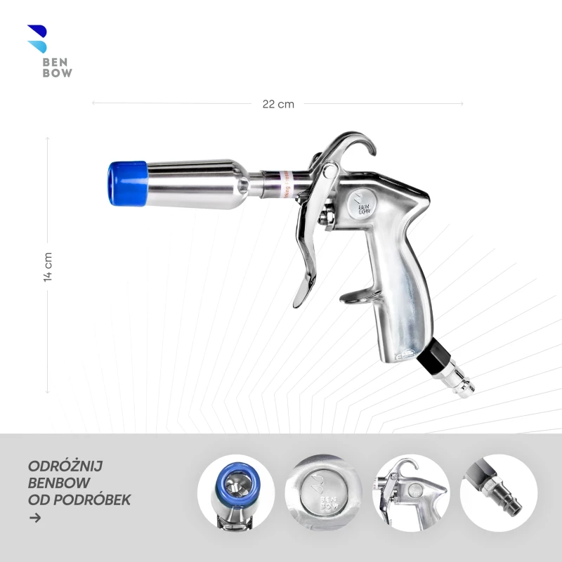 BenBow 001 Classic pistolet do przedmuchu z dyszą Venturiego