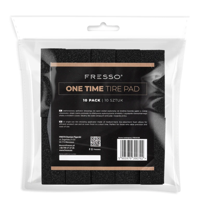 Fresso One Time Pad 10 szt. - jednorazowe aplikatory do dressingu opon